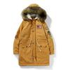 Premium Quality Men's Winter Fur Hooded Long Flight Jacket Fleece Coat For Ultimate Warmth