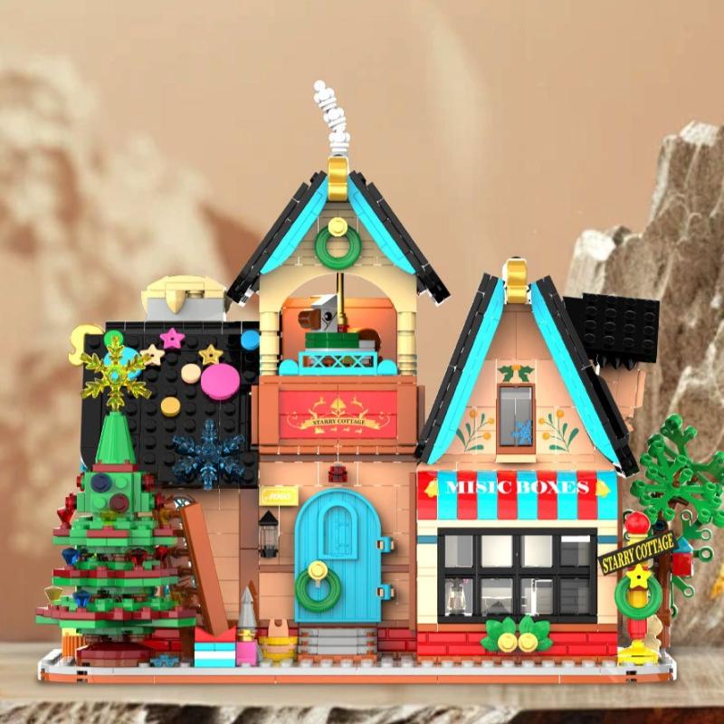 Mini Starry House Building Model Educational Children'S Assembly Toy Blocks Decorative Piece
