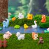 1Pcs Cute Animals Micro Figurine Rabbit Sheep Duck Pig Cat Horse Frog Turtle Snake Koala Mini Ornament Garden Landscape Decor
