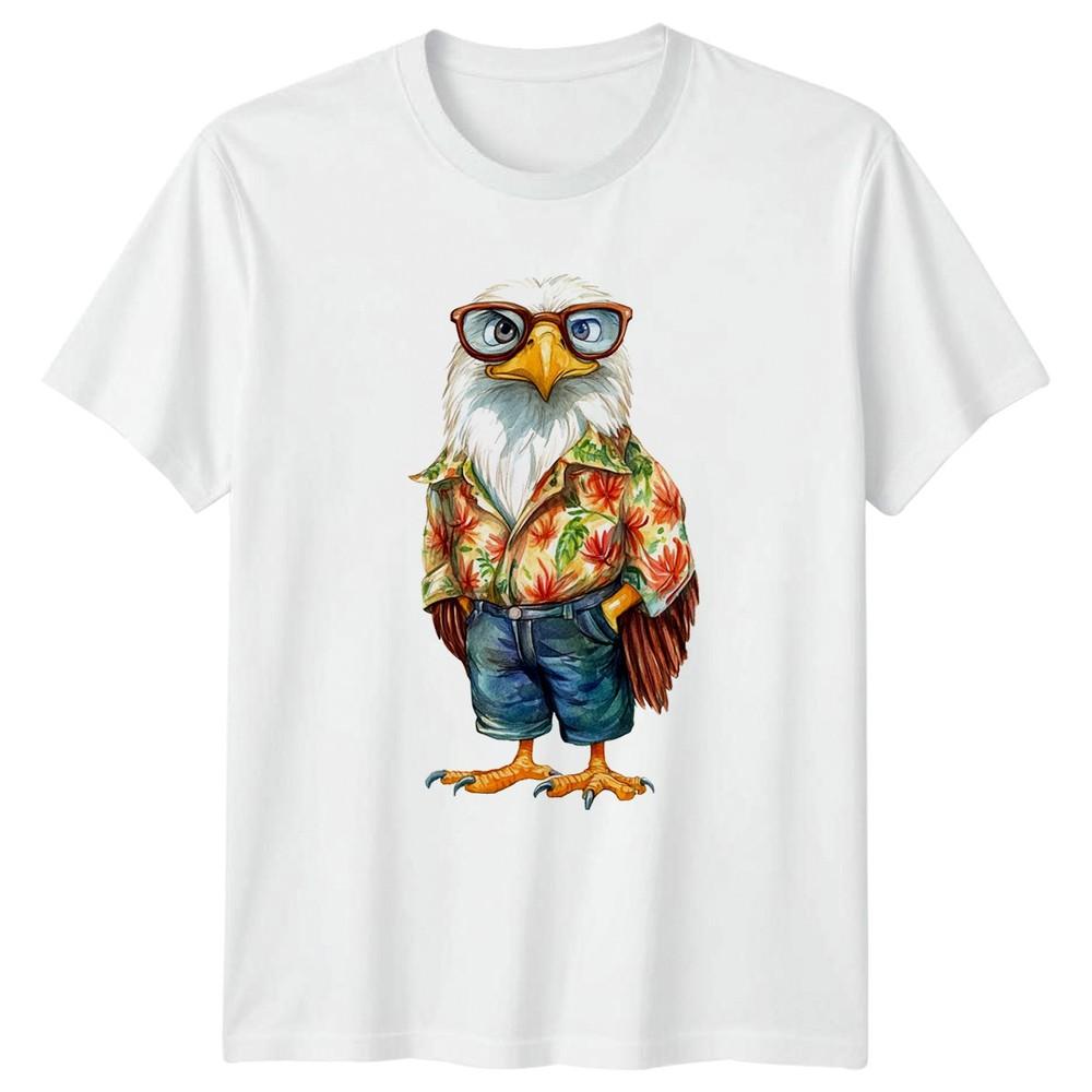 Whimsical Eagle TShirt Summer Tropical Bird Gift For Him And Her S