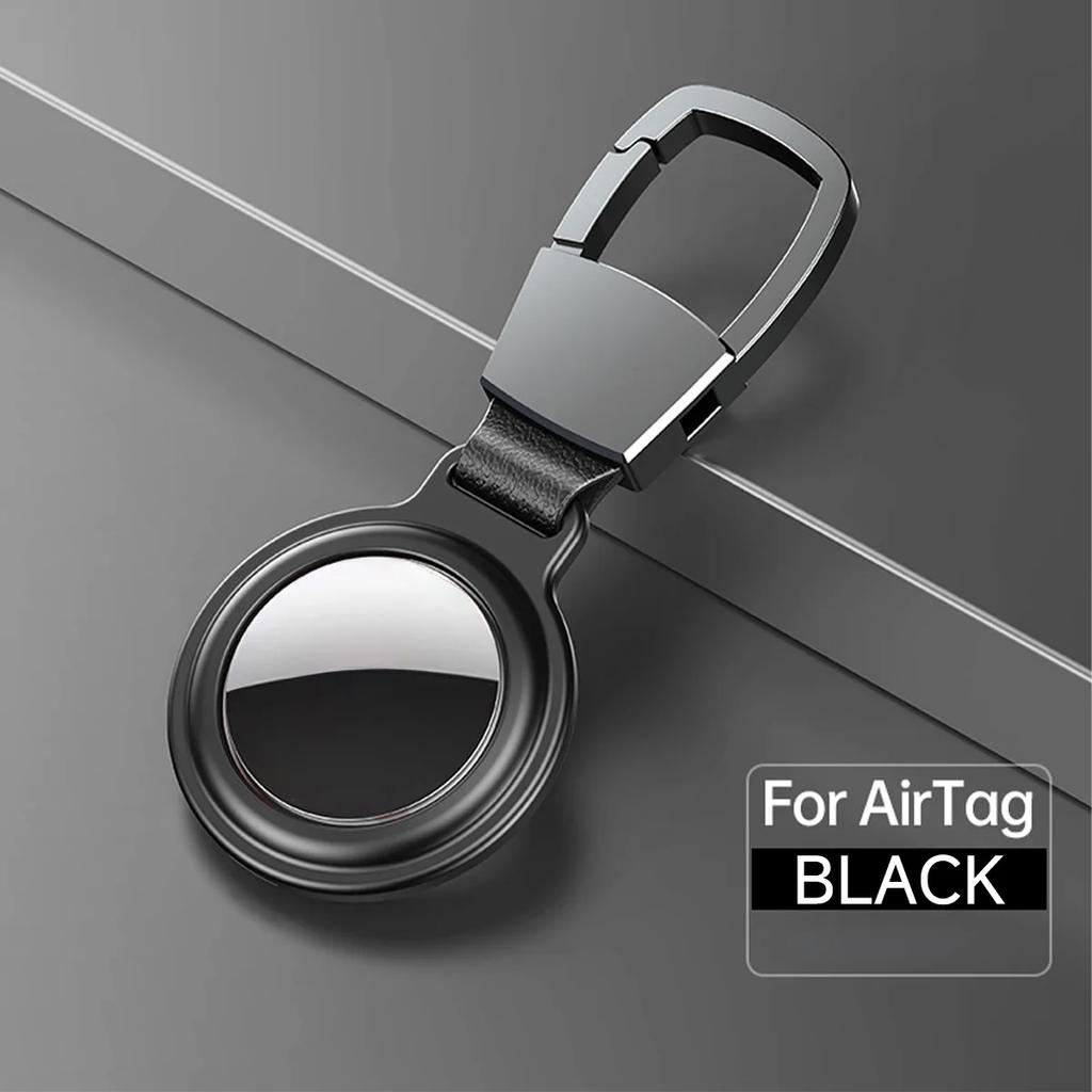 Magnetic Anti-Lost Keychain Holder Case for Apple Airtag Metal Air Tag Dog Cat Pet Collar Locator Tracker Protective Full Cover