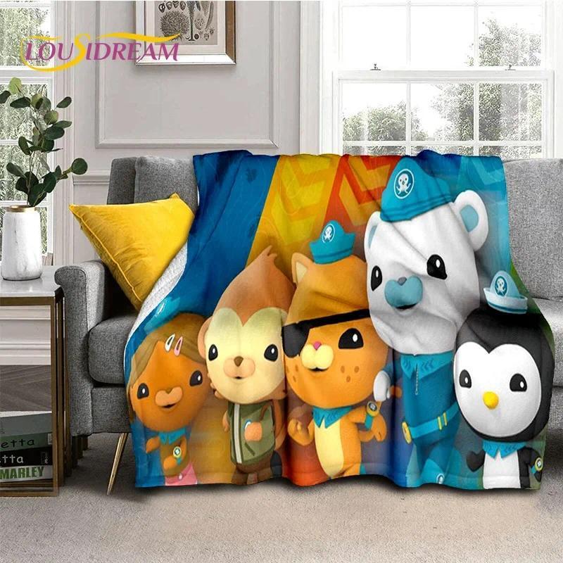 The Octonauts Barnacles Cute Cartoon Soft Blankets,Keep Warm Flannel Throw Blanket for Picnic Beds Sofa Home Custom blankets