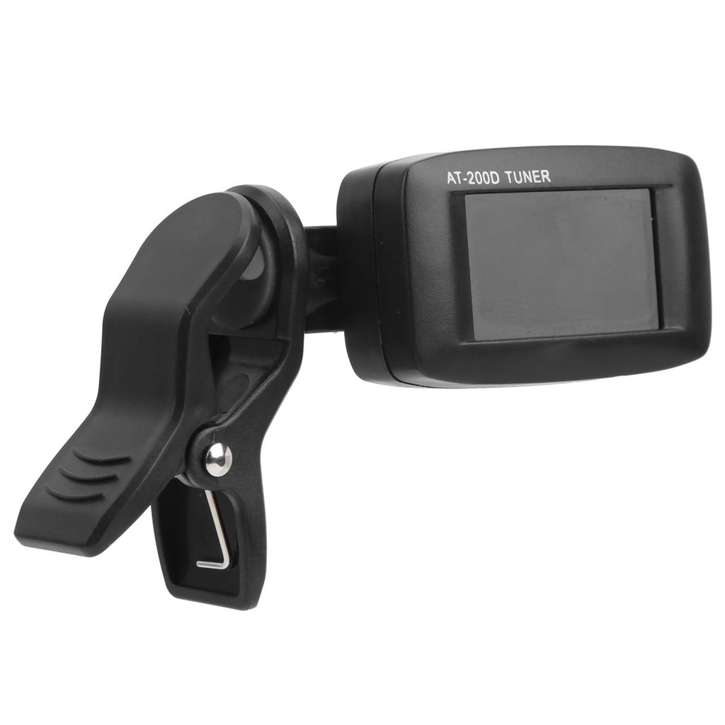 AROMA Digitales Gitarrenstimmgerät Chromatisches Gitarren-Bass-Ukulelen-Musikinstrumentenzubehör AT-200Schwarz
