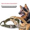 Collier tactique militaire pour chiens de taille moyenne et grande - Anneau de cou épais pour l'entraînement et la traction