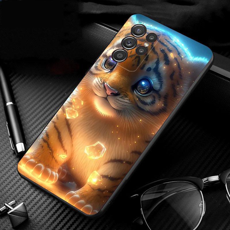 Cute Baby Tiger Phone Case For Samsung S24 S23 S22 S21 S20 Ultra S20 S22 S21 S10E S20 FE S24 Plus Shell Case
