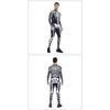 Black and White Clown Human Muscle Skull Skeleton Halloween Cosplay Costume Adults Men Party Body Digital Print Tights Onesie