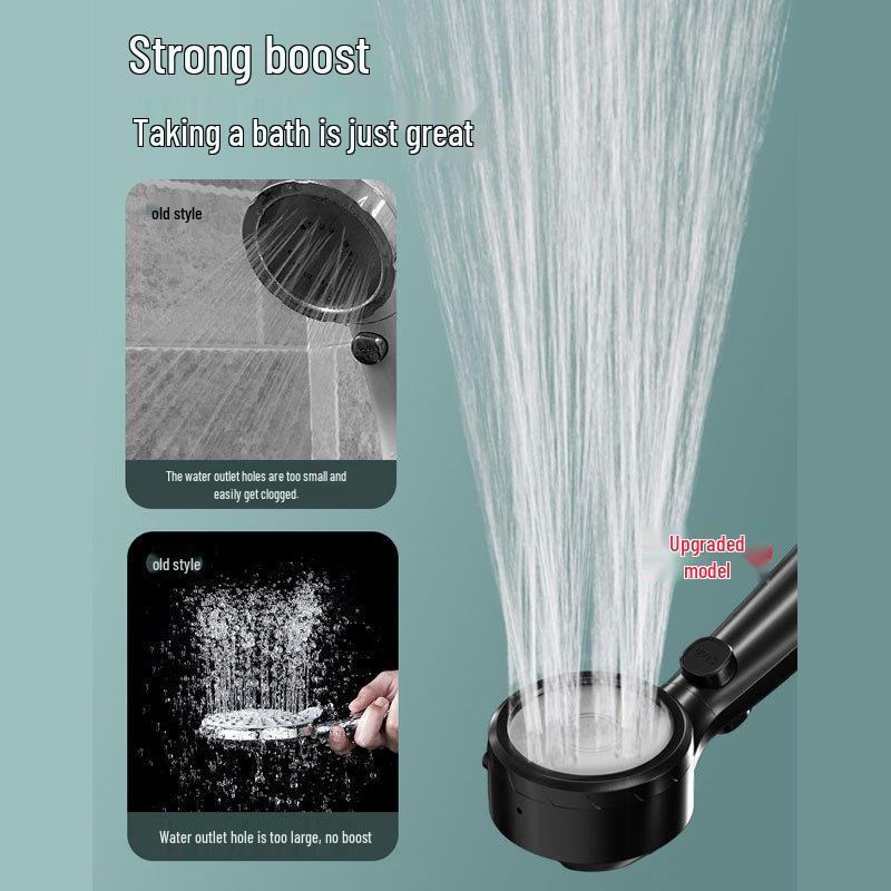 Pressurized Digital Display Shower Head & Heater Set with Hose