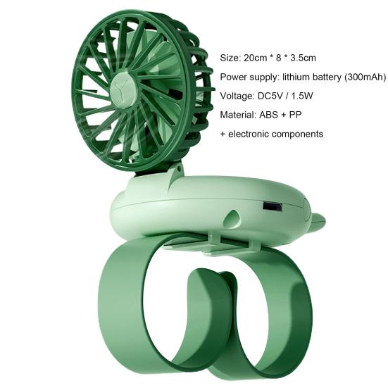 Mini ventilátor Kompaktní velikost nastavitelná Flexibilní Užitečný školní studentský přenosný ventilátor pro děti