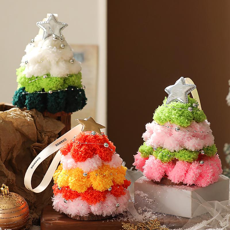 1PC Pendant Atmosphere Handmade Scene Car Hanging Artwork Christmas Tree Ornament Decoration Environment Protection Pipe Cleaner