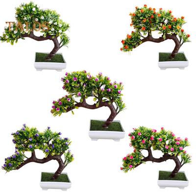 CO&LO 1Pc Artificial Flower Tree Pot Bonsai Stage Garden Wedding Party Balcony Decor