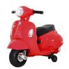 Elektrická motorka pro děti 18-36 měsíců s oficiální licencí Vespa, světlomety a klaksonem, 66,5x38x52 cm, červená
