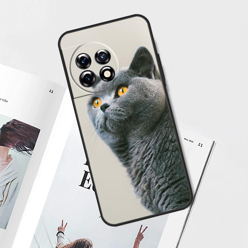 

British Shorthair Cat Case For OnePlus Nord CE 5 3 4 Lite N20 N30 OnePlus 15 13 12 11 9 10 Pro 13T 13R 10T Cover OnePlus 13