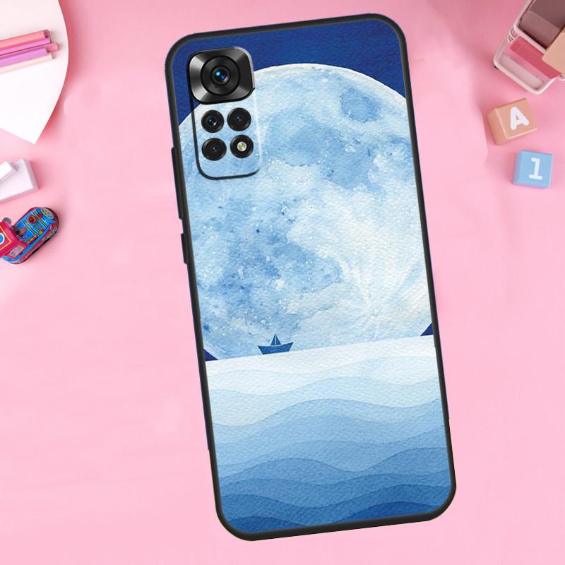 Ocean Waves Sailboat For Xiaomi Redmi Note 14 10 11 12 13 15 Pro Plus Phone Case For Redmi 15 15C 14C 12C 10C 13C