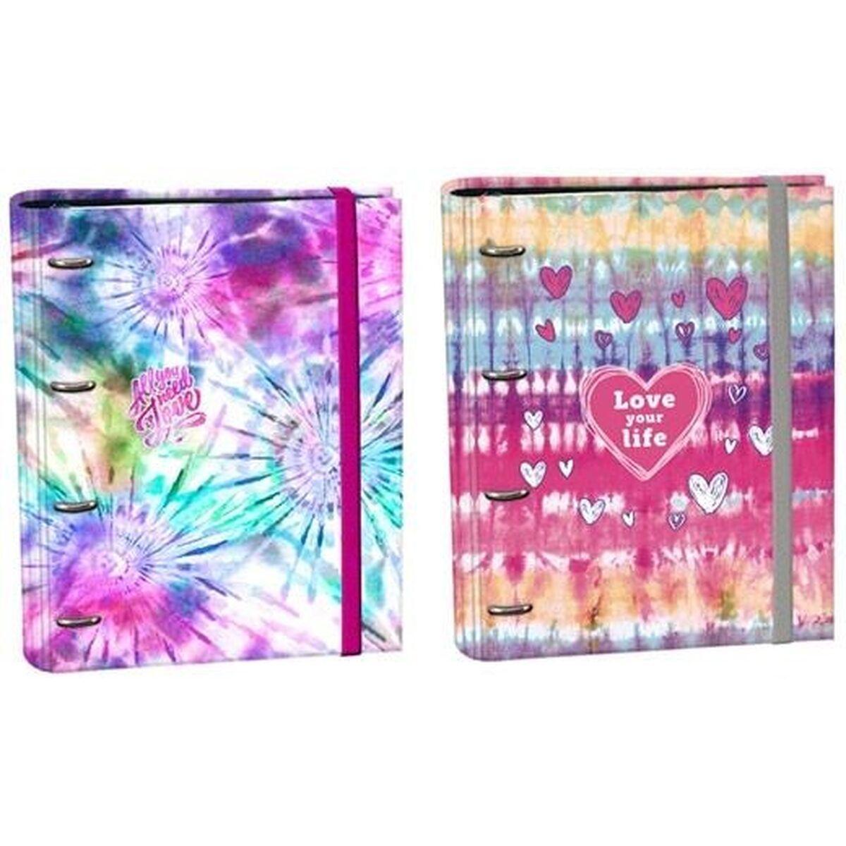 

Папка SENFORT Tie Dye на кольцах, 120 панелей, разноцветные, А4