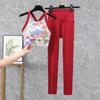 Ruched Yoga Suit Set: Yoga Top, Hip-Lifting High-Waisted Leggings, Fitness Bra