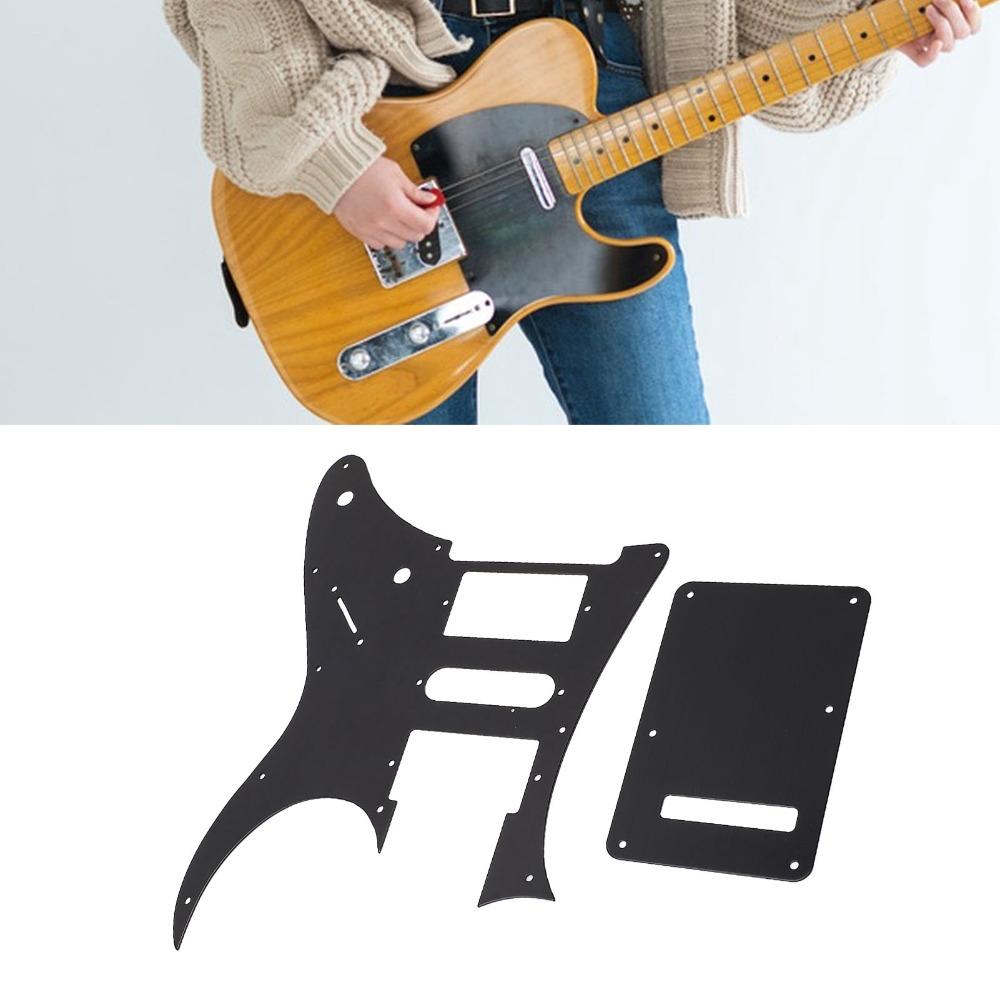 PVC Humbucker Pickguard Black Color Guitar Scratch Plate Replacement Pickguard  For Electric Guitar