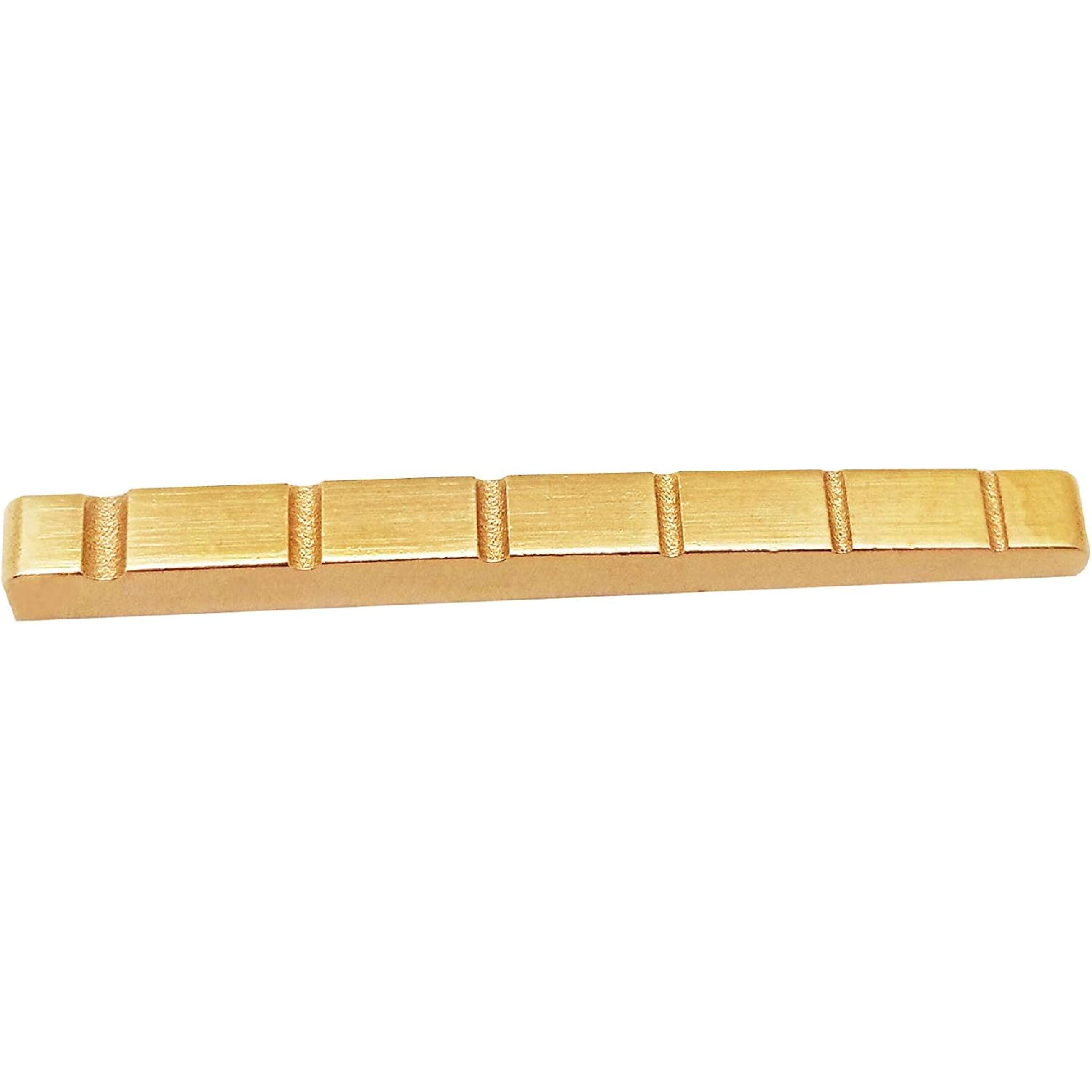Guyker 43mm Guitar Nut Pre-Slotted – Brass Nuts Replacement for Strat ST TL style Electric Guitar
