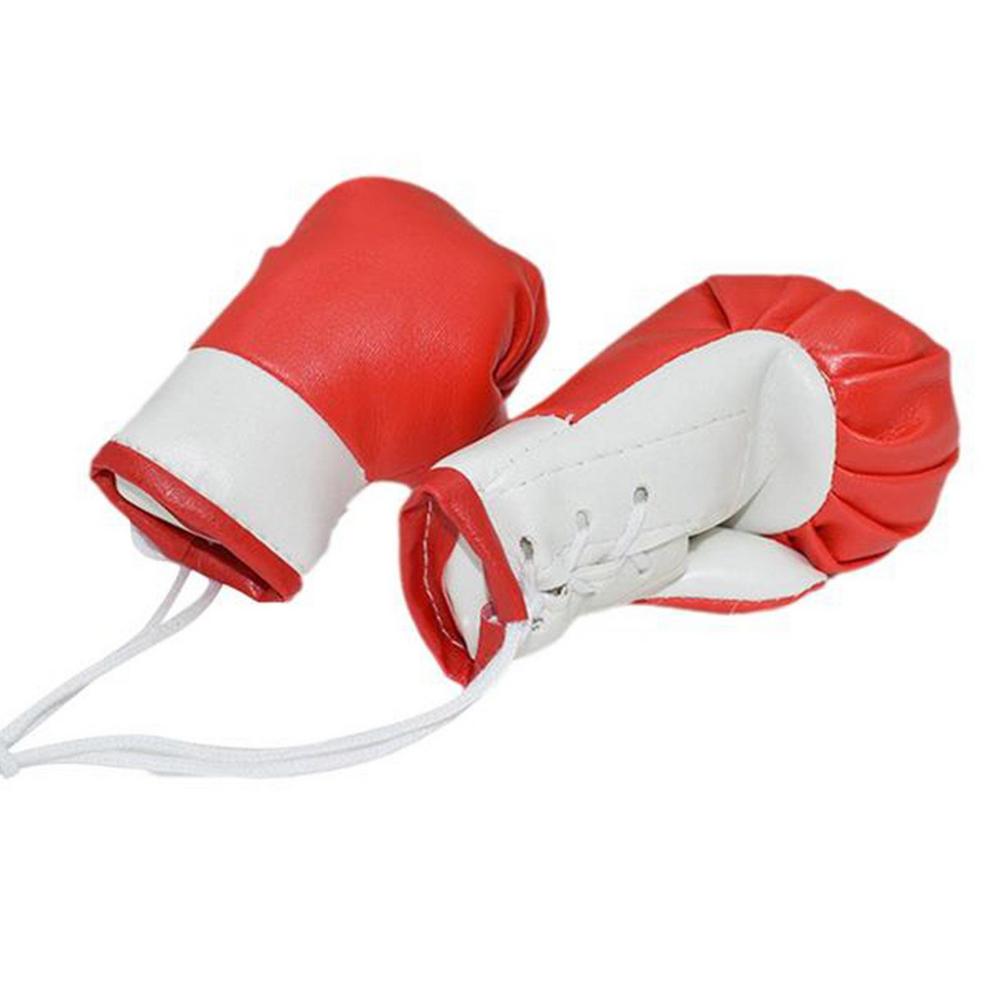 Mini Boxing Gloves For Car Mirror 2Pcs Hang Boxing Gloves For Car Mirror Mini Boxing Gloves Miniature Punching Gloves Boxing
