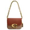 Idol 21 Classic Logo Flap Chain Crossbody Bag Women Bags Gold Brown CM551-B4XHG
