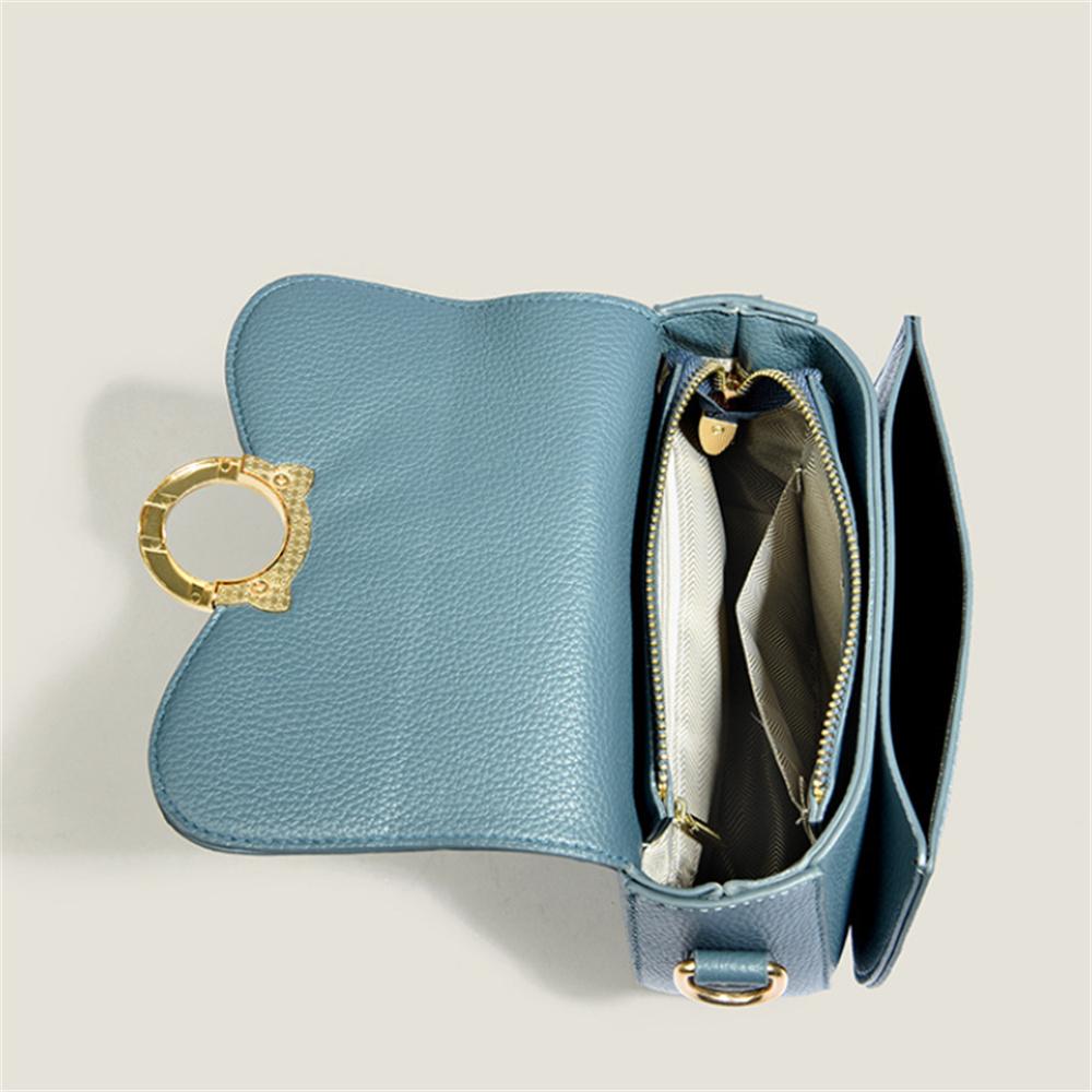 New Niche Exquisite Calfskin Bag High-End Feeling Small All-Match Bag Ladies Shoulder Messenger Bag