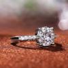 Europe, America 2021 Engagement Jewelry, Four-clawed Zircon Fashion Simple Women's Proposal Ring, Wedding Jewelry Women