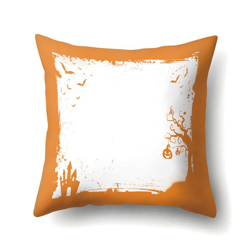 Halloween Pillowcase Car Waist Pillow Pumpkin Sofa Cushion Cover Office Home Living Room Pillowcase