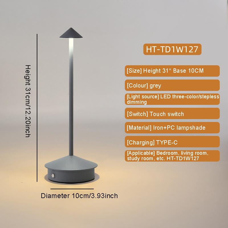 

Ретро светодиодная настольная лампа с сенсорным диммированием, настольная лампа, украшения для спальни, для дома, столовой, кофейни, простой скандинавский грибной декор для комнаты USB Plug серый