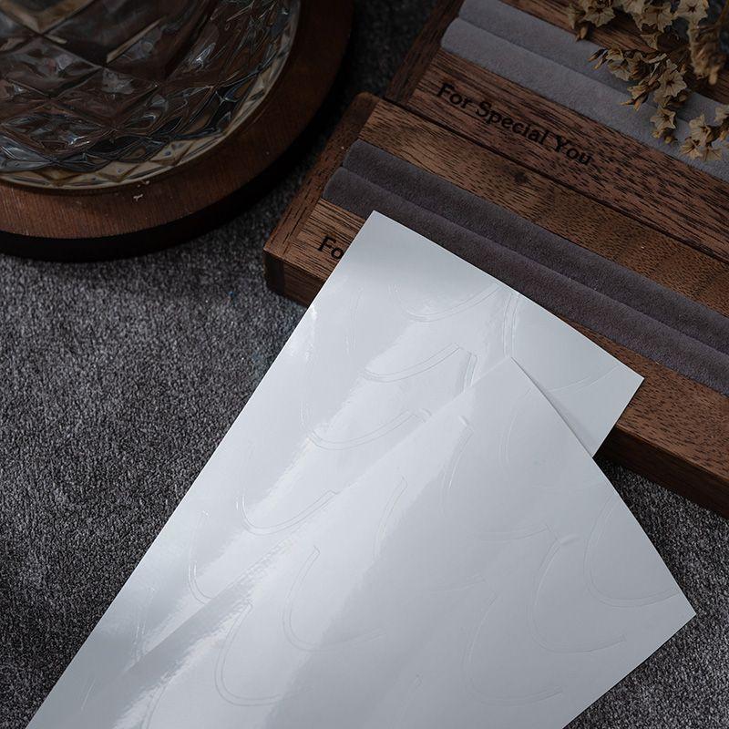 

Nail Sticker White French Ultra-Thin Crescent Arc Nail Patch Decorative Net Red Best Selling with Adhesive Tape White French stickers (five)