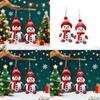 Winter Schneemann Ohrringe mit Silberstift und niedlichem Design zum Verschenken in der Weihnachtszeit