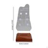 Electric Guitar Pick Holder Acrylic Display Wood Base for Players