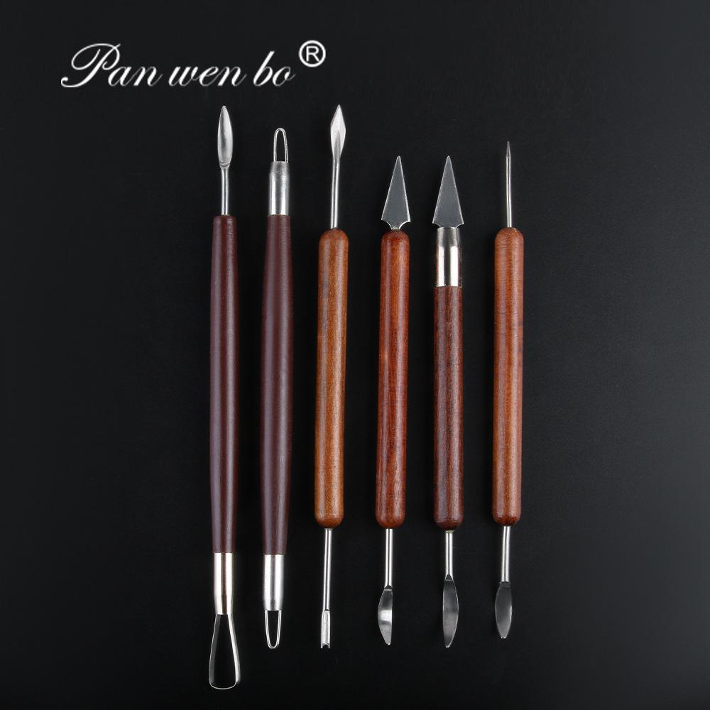 Cross-Border Pottery Clay Tools: Soft Clay, Texture Brush, DIY Auxiliary Supplies, Detail Needle, Seven Needle, Shaping Tools