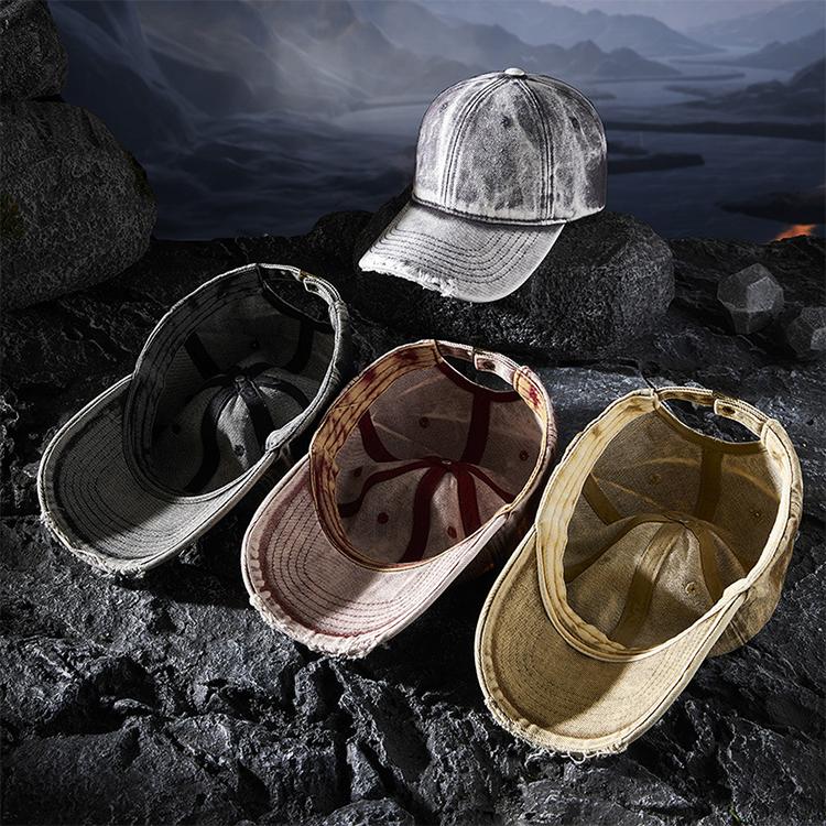 New Vintage Old Cowboy Baseball Cap Spring Summer Trend Hat With Broken Brim Personality Fashion Cap