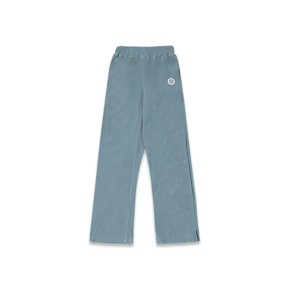 MACKY Pleated Slit Long Pants Sky Blue