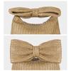 Women Straw Evening Bag Zipper Closure with Bow Straw Woven Handbag Versatile Female Party Wedding Bag