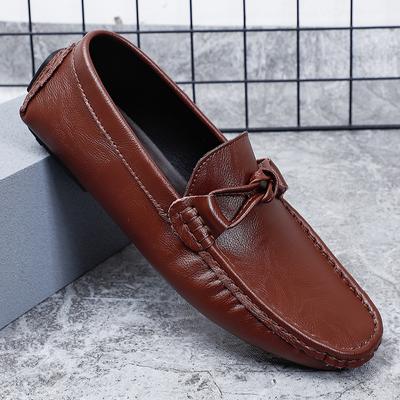 Fashion New Mens Casual Leather Loafers Summer Comfort Slip On Causal Shoes Mocassin Sapato Masculino Zapatos Hombre Man Driving Shoes