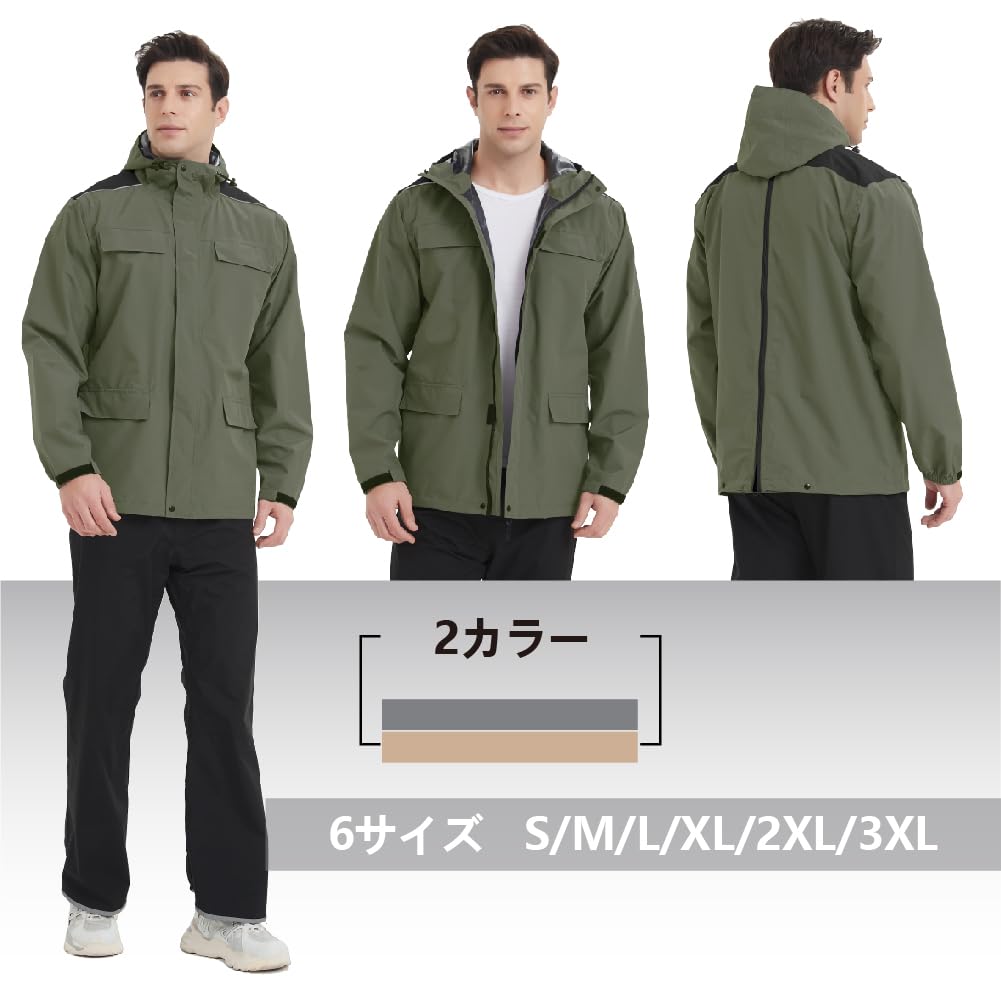 Backpack Golf Rain for Outdoor Cycling [TopKylin] Men's Rainwear, Compatible, Raincoat, Suit, Breathable, Lightweight, Stretchable, Activities,