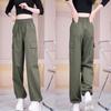 Pantaloni da Lavoro a Vita Alta Gamba Larga da Donna - Stile Americano, Primavera/Estate 2026, Alla Moda, Morbidi, Modellanti, Casual.