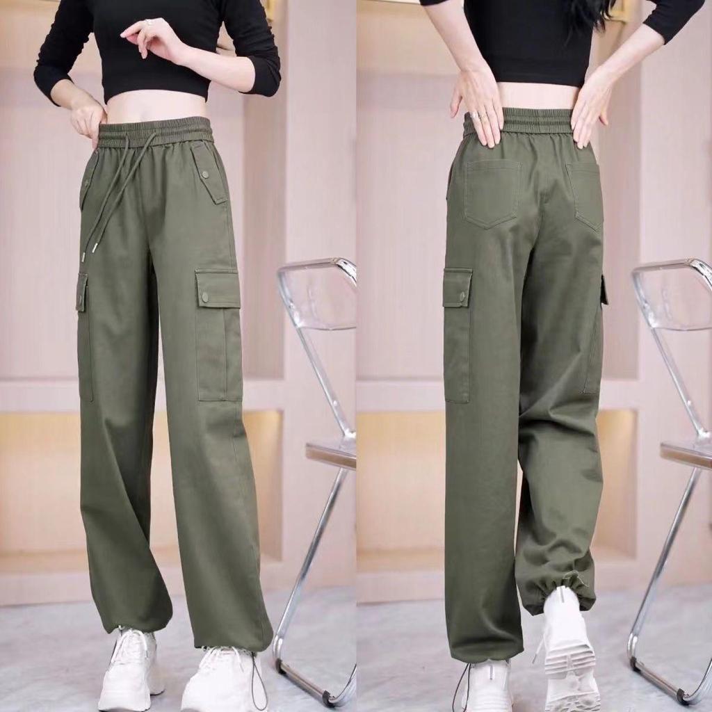 Pantaloni da Lavoro a Vita Alta Gamba Larga da Donna - Stile Americano, Primavera/Estate 2026, Alla Moda, Morbidi, Modellanti, Casual.