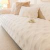 Rabbit Plush Net Solid Color Thicken Sofa Cushion Winter Padded Plush Cushion Non-slip Leather Sofa Cover New Cover Cloth Towel