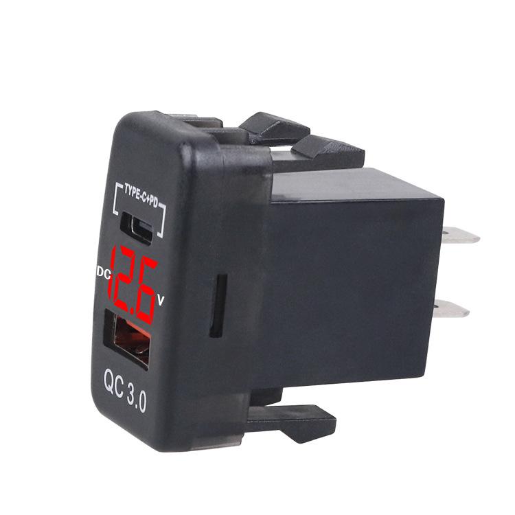 Non-Destructive Install USB QC3.0 Fast Charging Car Charger for Toyota Vehicles