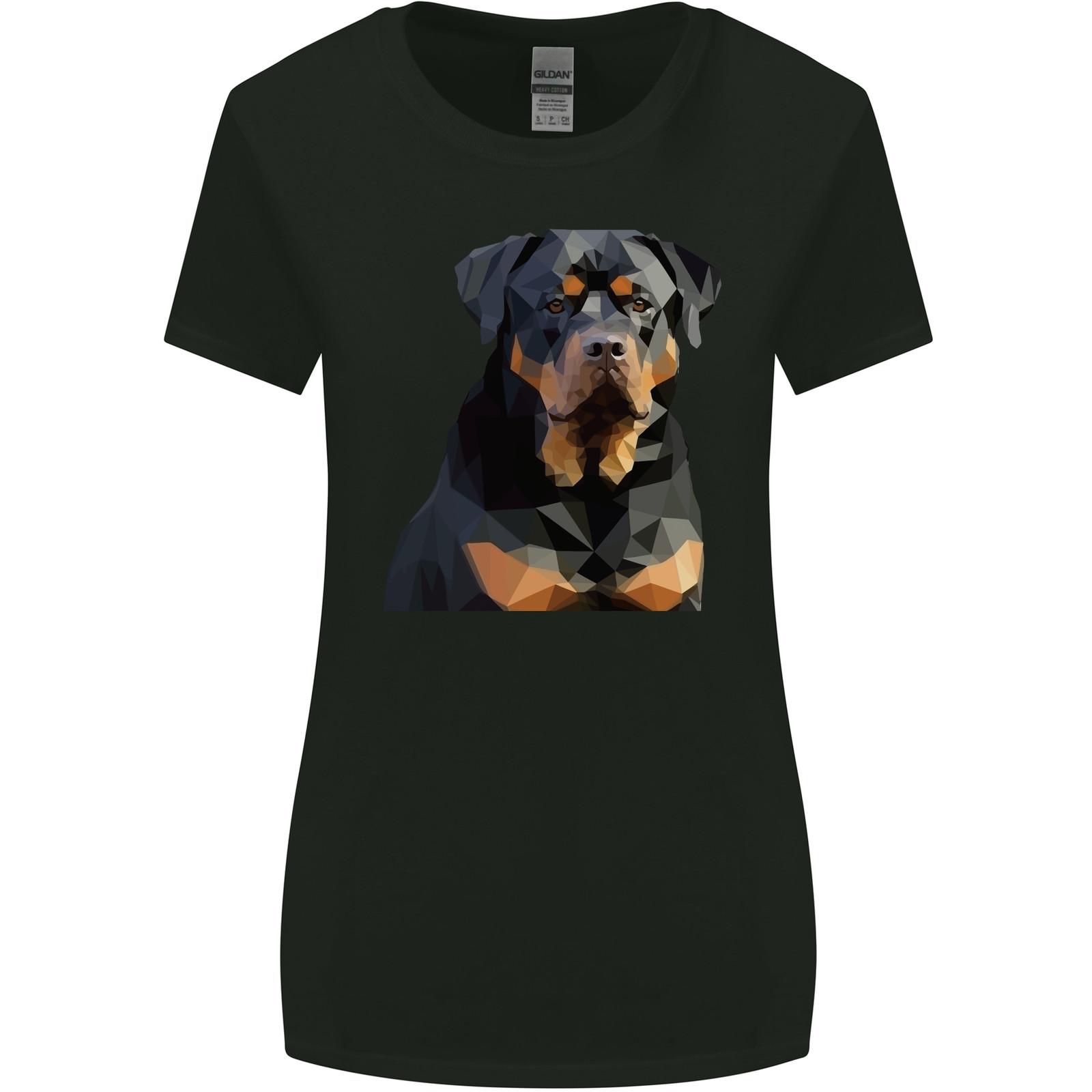 26 Polygon Rottweiler Dog Womens Wider Cut T-Shirt Unisex T-Shirt M