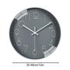 Battery Operated Wall Clock Battery Operated Round Clock 12 Inch Minimalist Home Decoration Multifunctional Time Tool For Work