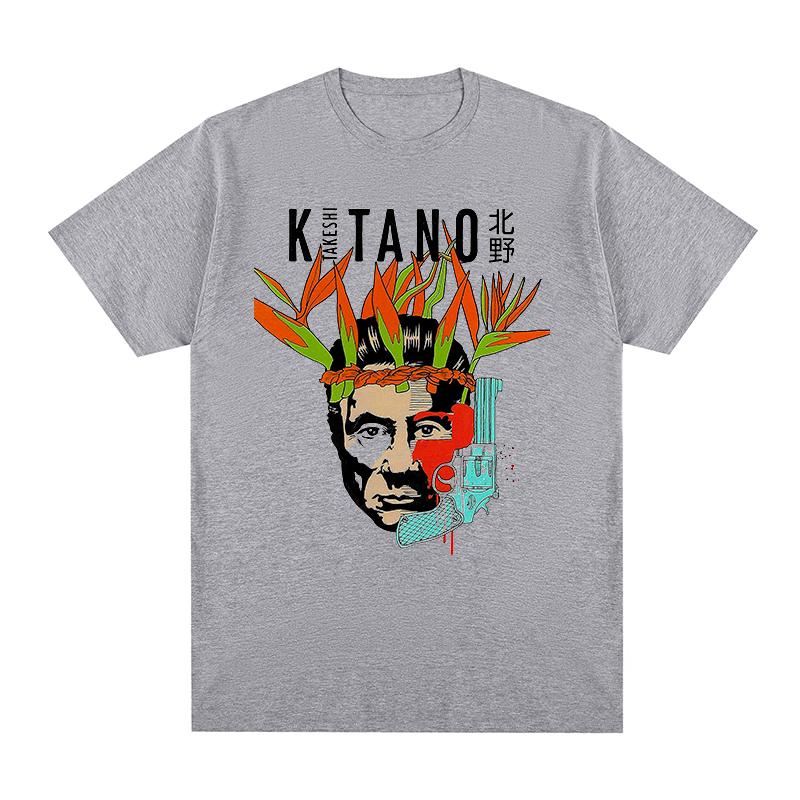 

Кинофутболка Такеши Китано Хлопок Мужская футболка Новая футболка Женские топы Унисекс S