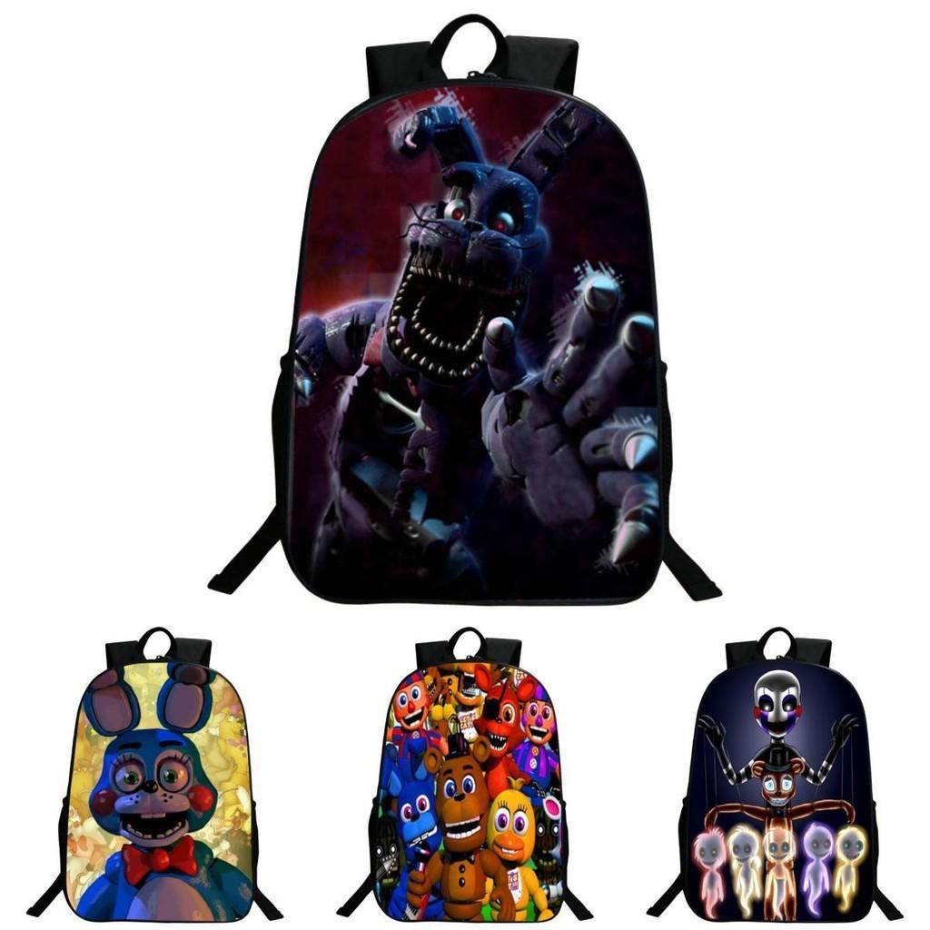 Colorful Five Nights At Freddy's Backpack Made From Easy To Clean Polyester Material