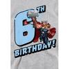 Marvel Childrens/Kids Thor Heather 6th Birthday Hoodie
