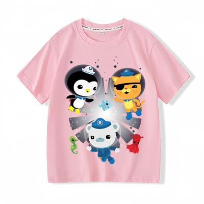 The Octonauts T-shirts High Quality Kawaii 100%Cotton Short Sleeve BoysGirls Children T Shirt Casual Graphic Printing Camisetas