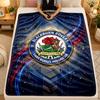 Flannel BlanketBlackburn Rovers Football Warm Soft Throw Blanket for Indoor Sofa Bed Living Room Use