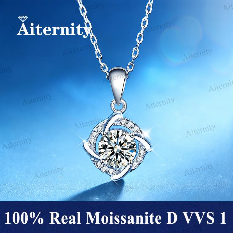 Promotion of Multiple 1.0 Carat Moissanite Windmill Pendants, Luxury Wedding 925 Silver Jewelry, Bride Diamond Necklace