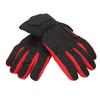 Electric Heated Gloves Polyester Waterproof Battery Powered Winter Heated Gloves for Skiing Black