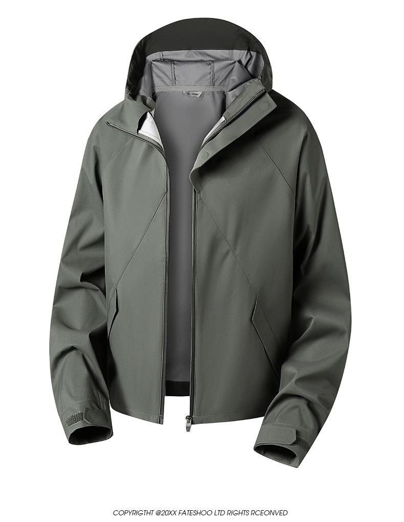 2026 Unisex Spring/Autumn Outdoor Hooded Shell Jacket - Waterproof, Men's & Women's Mountaineering Coat